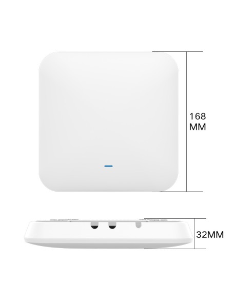 Indoor high-power dual band gigabit ceiling router